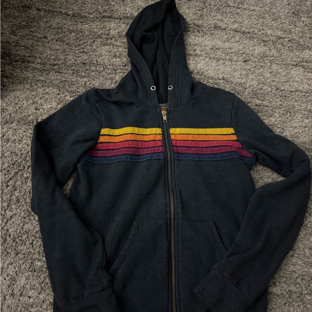 Aviator Nation Five Striped Hoodie Kids Hoodie